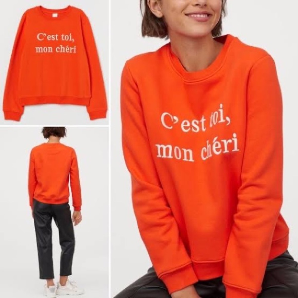 C'est Toi, Mon Chéri Sweater H&M Orange